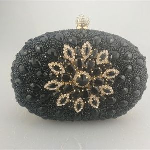 Wedding Diamond Floral Woman Bag Clutch Bag